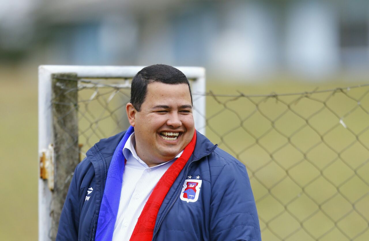 Leonardo Oliveira, presidente do Paraná, fala sobre patrimônio do clube. | /Jonathan Campos/Gazeta do Povo
