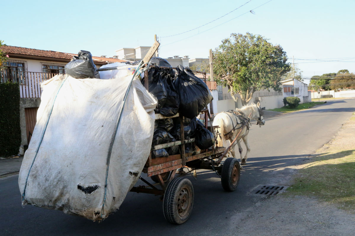 Lei de 2015 segue sendo descumprida em muitas ruas da cidade | Átila Alberti/Tribuna do Paraná