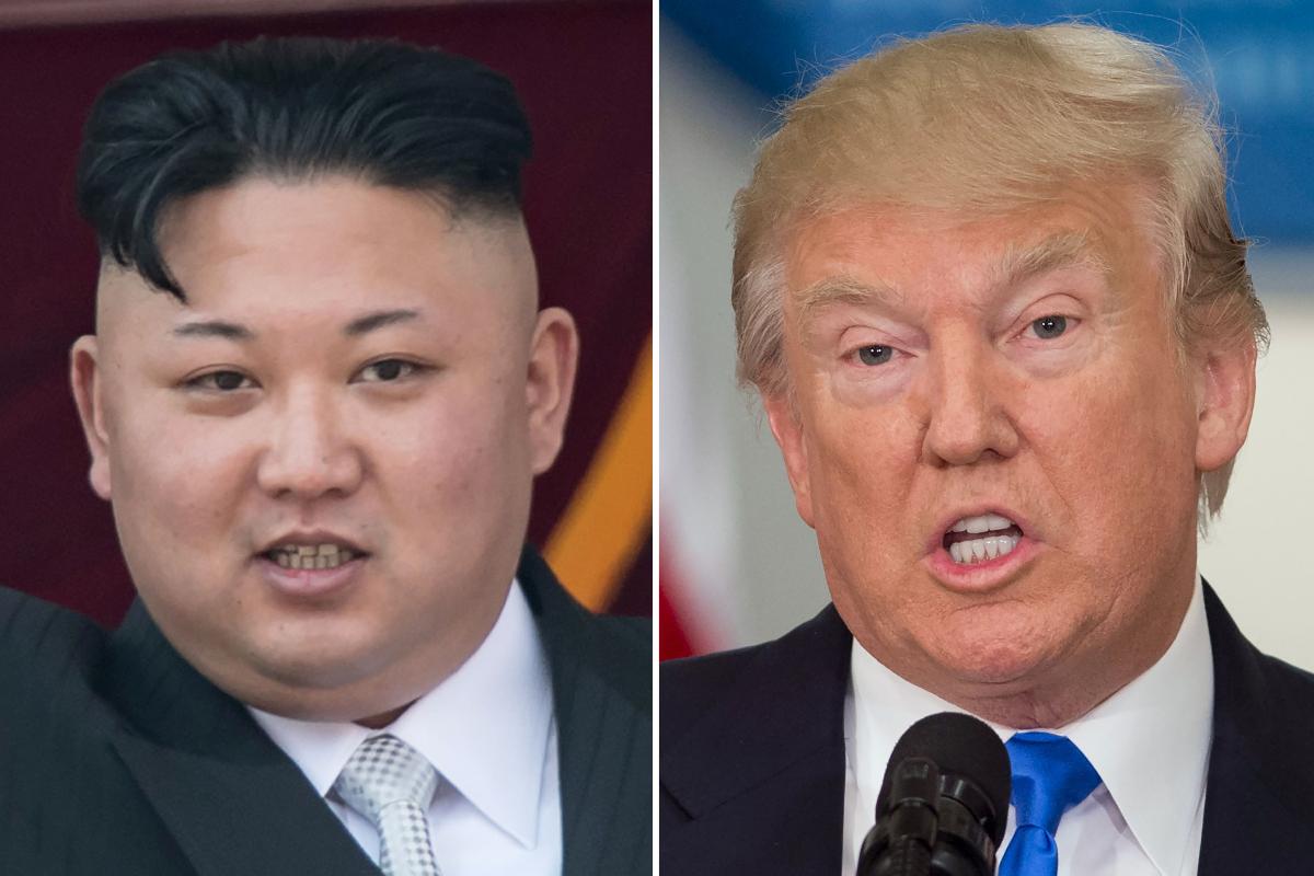 Líder da Coreia do Norte, Kim Jon-un, e presidente americano, Donald Trump: conflito ainda segue na esfera da retórica | SAUL LOEB/AFP