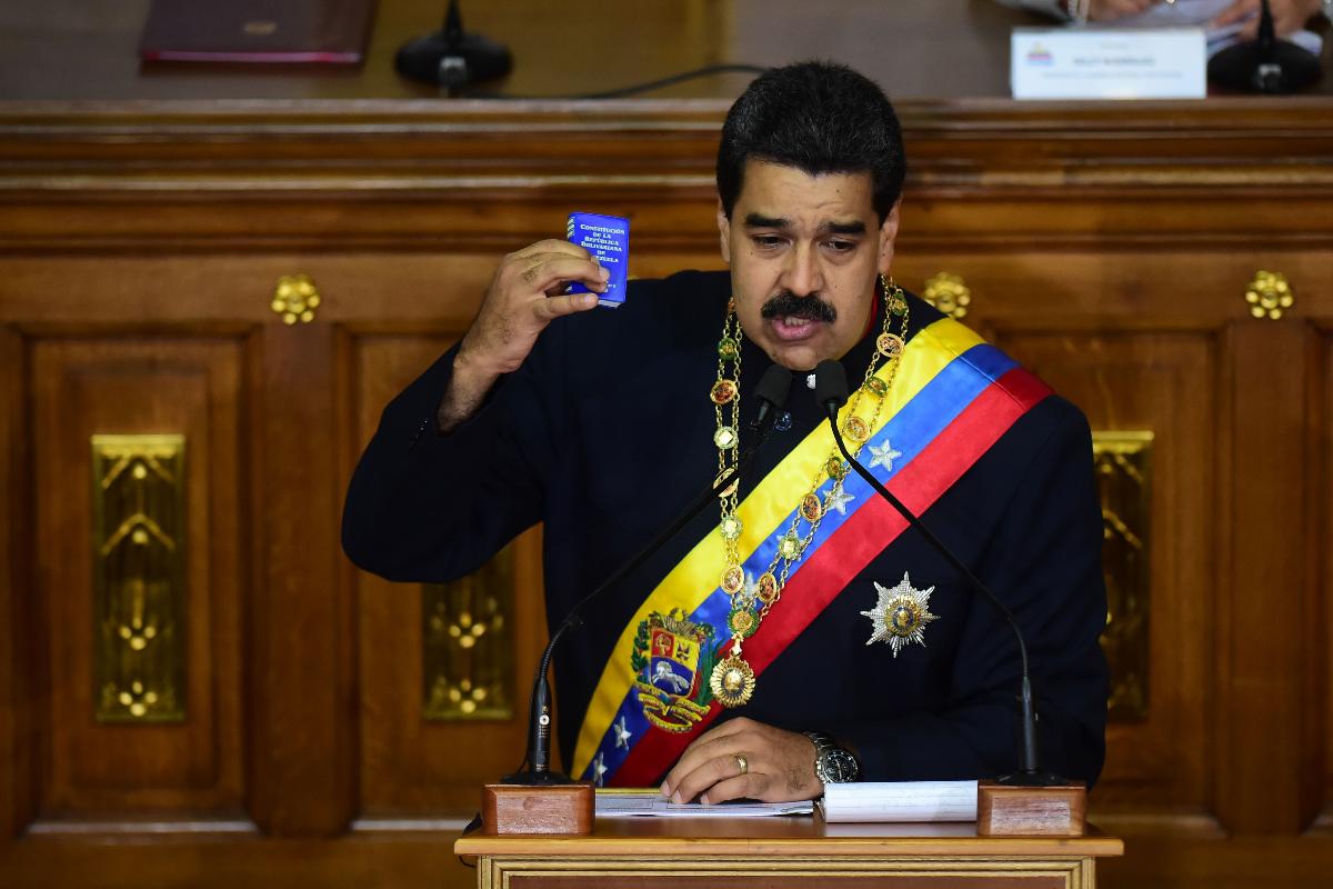 Presidente Nicolás Maduro: governo de Trump o chamou de ditador | RONALDO SCHEMIDT/
AFP