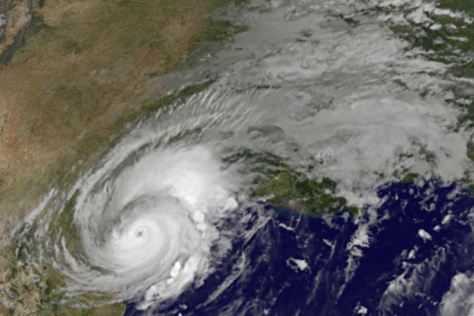Furacão Harvey chegou ao continente na última sexta-feira (25). | NASA.