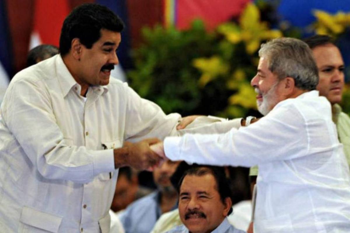 Presidente Nicolás Maduro e Lula: petista repudiou ameaça de Trump para derrubar governo venezuelano | Reprodução