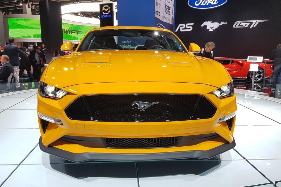 Mustang 2018 é o destaque do estande da Ford no Salão de Frankfurt. | Renyere TrovãoGazeta do Povo