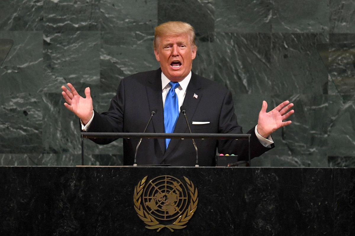 Trump na ONU: duros ataques contra Coreia do Norte, Irã e Venezuela. | TIMOTHY A. CLARY
AFP