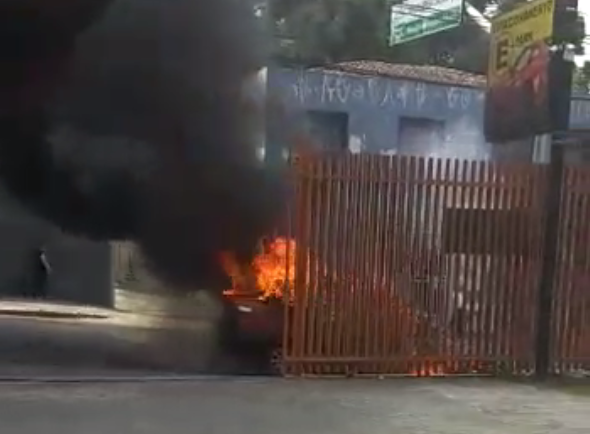 Medo dos motoristas era que cilindro de gás explodisse | Reprodução/