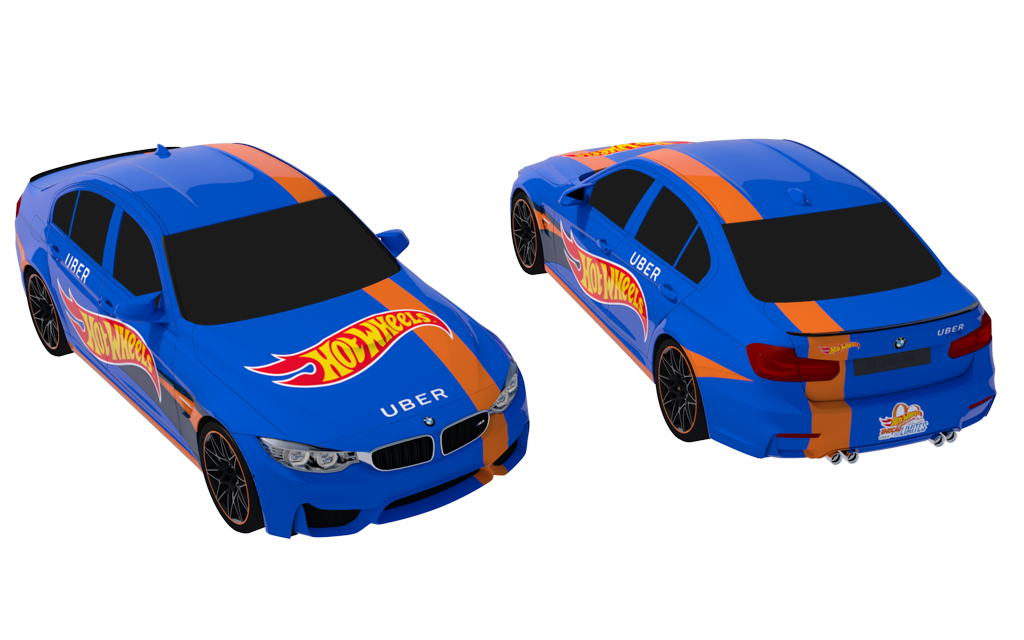 Hot Wheels vai personalizar BMW M3 para atender passageiros da Uber em Curitiba | Hot Wheels /Divulgação