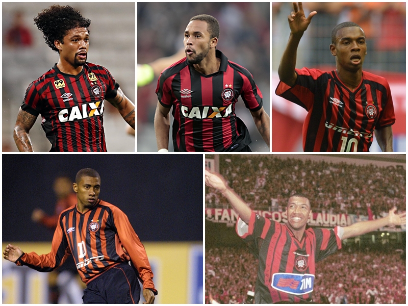 Em sentido horário, Otávio, Hernani, Fernandinho, Kléberson e Lucas: milhões ao Furacão. | Arquivo Gazeta do Povo