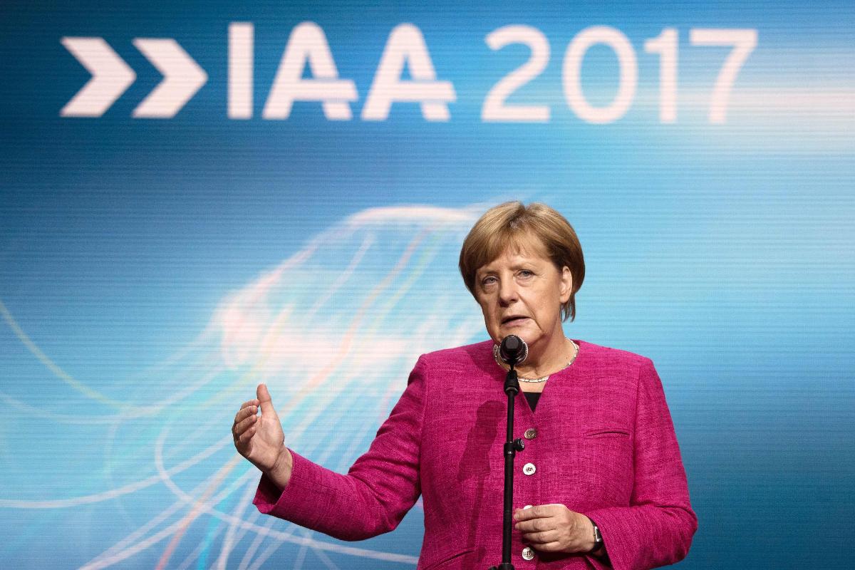 A chanceler alemã, Angela Merkel, está em campanha no país | ANDREAS ARNOLD/AFP