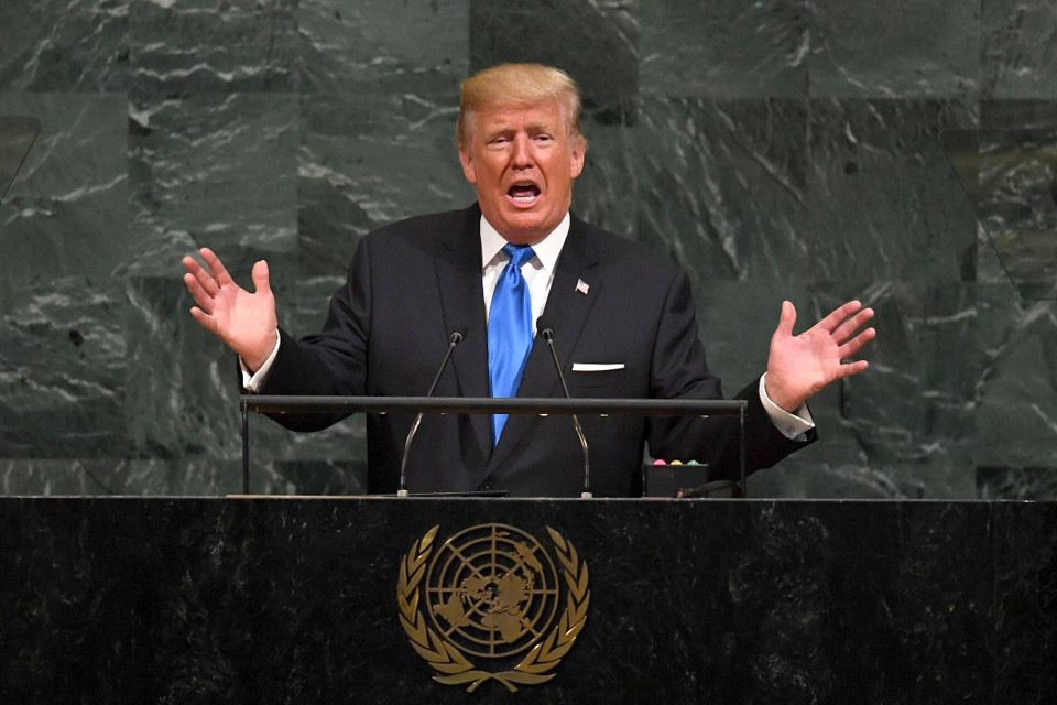 Presidente Donald Trump discursa na Assembleia Geral da ONU | TIMOTHY A. CLARY/
AFP