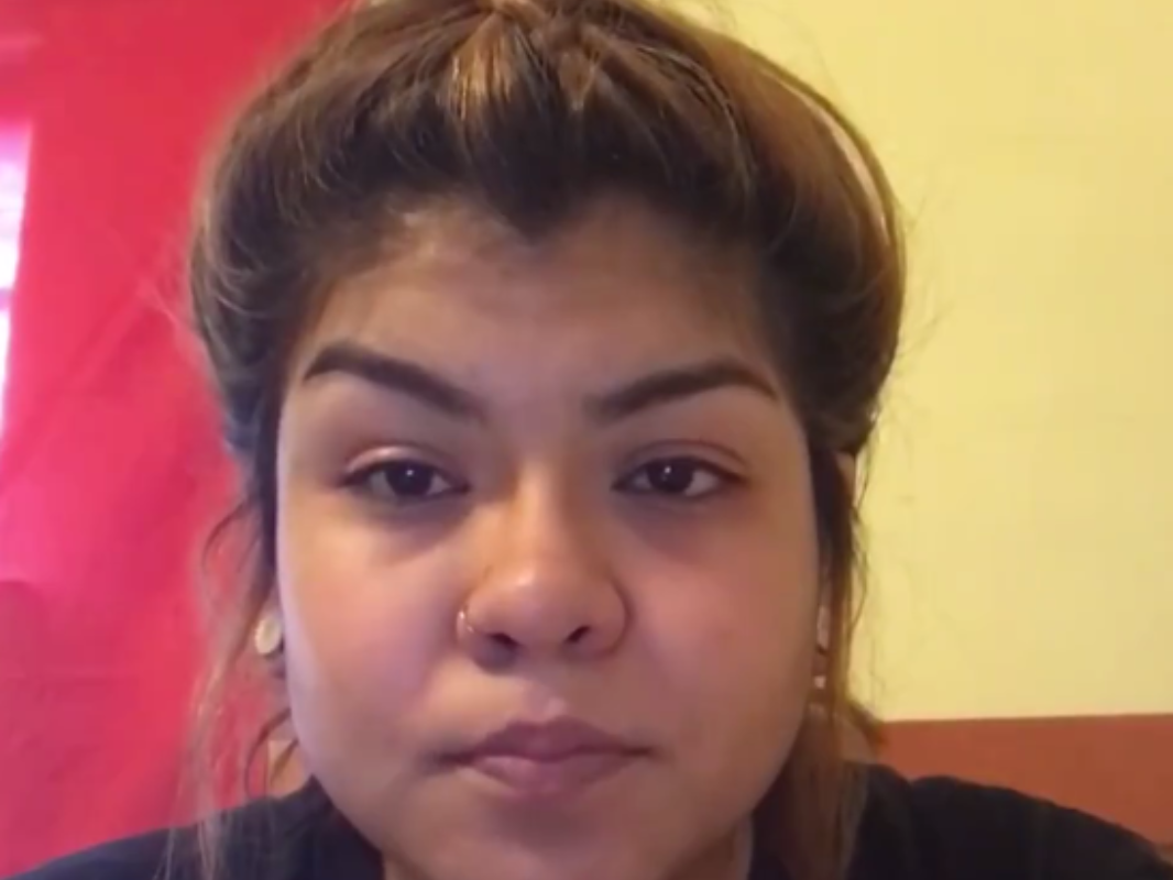 Paola Garcia, de 21 anos, foi alvo de campanha de colega para deportá-la dos Estados Unidos | Reprodução