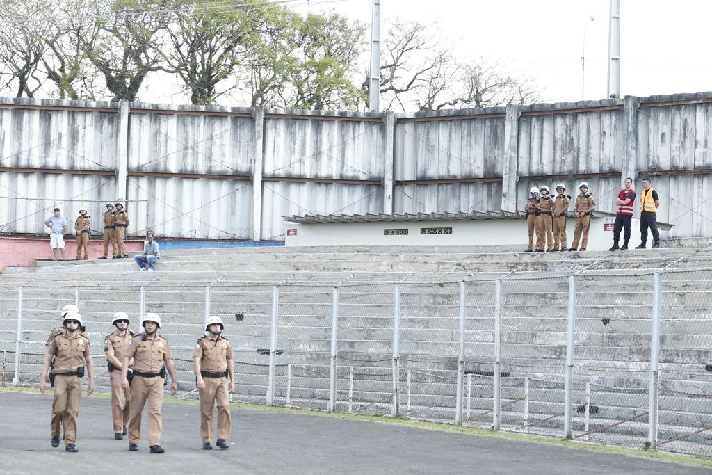 Setor visitante terá torcedores do Paraná esta noite. | Hugo Harada/Gazeta do Povo