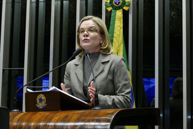 Gleisi desejava inicialmente se eleger governadora do Paraná. | Roque de Sá/Agência Senado