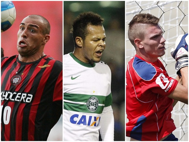 Edno, Bill e João Ricardo: passagens pelo futebol paranaense. | Arquivo Gazeta do Povo