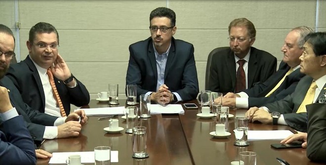 Em reunião com deputados da bancada religiosa, Sérgio Sá Leitão, ministro da Cultura disse que não levaria os filhos a exposições no MAM e Queermuseu. | Reprodução / Vídeo PSC