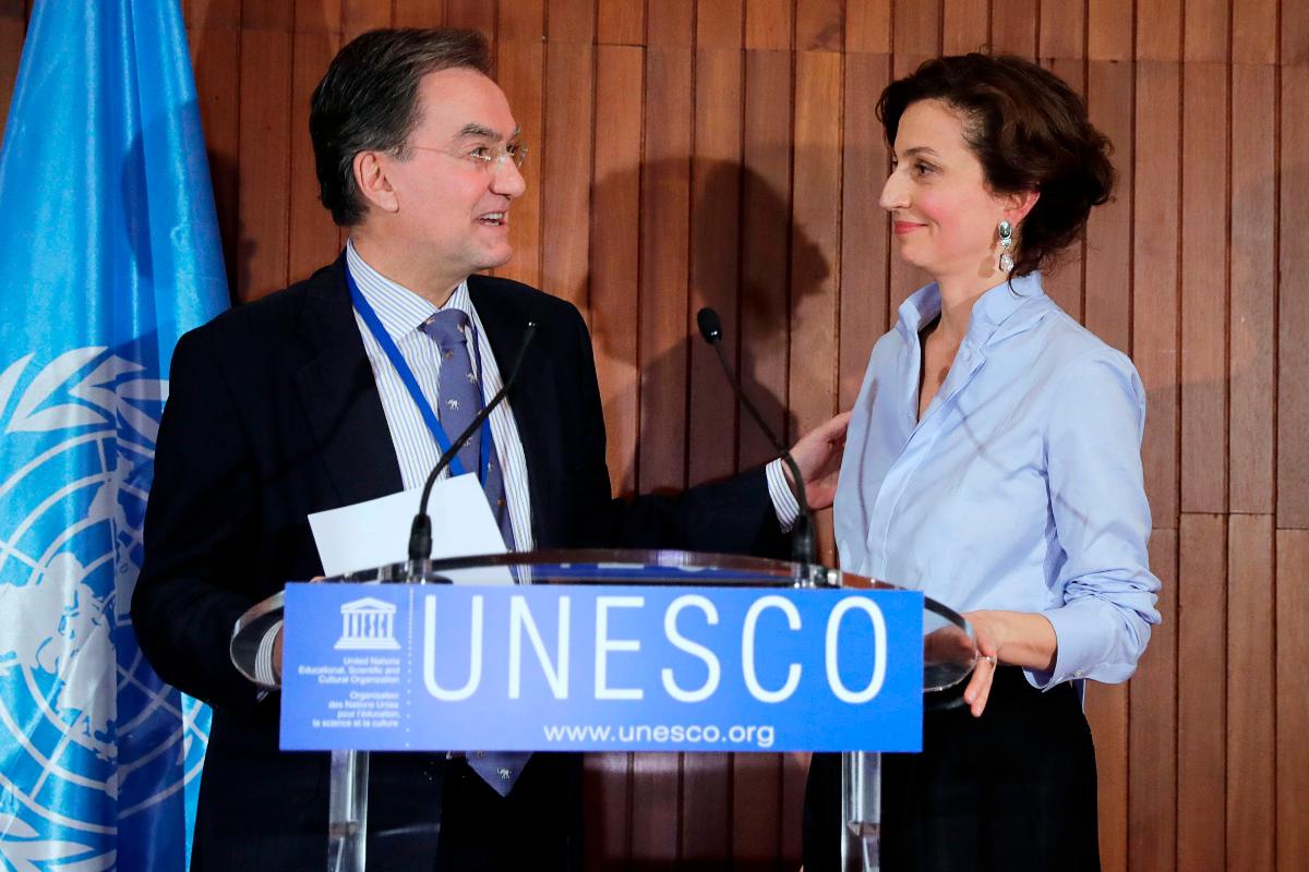 A ex-ministra das Relações Exteriores francês, Audrey Azoulay, foi eleita para liderar a UNESCO | THOMAS SAMSON/AFP