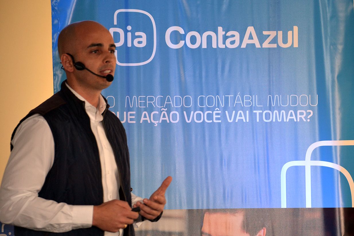 O CEO da Conta Azul, Vinicius Roveda, falou sobre a transição pel a qual passa a profissão do contador. | Adilson Faxina/Divulgação