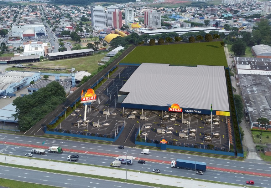 Nova loja será construída na BR-116, próximo do terminal do bairro Pinheirinho | Divulgação/Grupo Pão de Açúcar