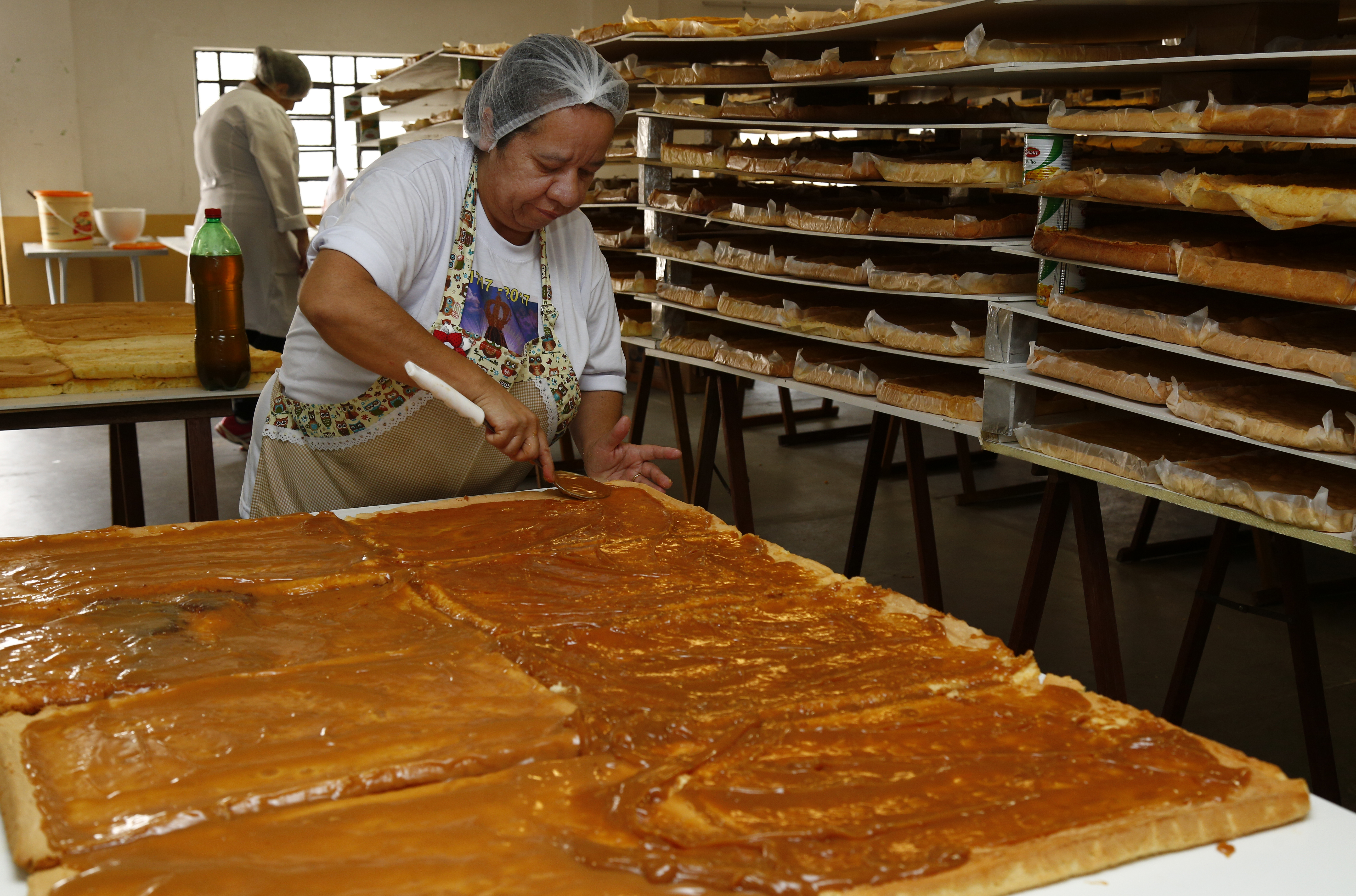 Ao todo, bolo terá 1.700 quilos e 100 metros | Aniele Nascimento/Gazeta do Povo