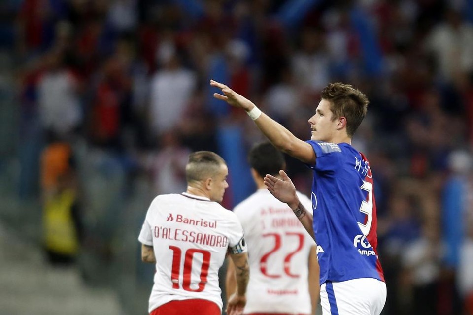 Iago Maidana fez o gol da vitória tricolor contra o Inter. | Albari Rosa/gazeta do povo
