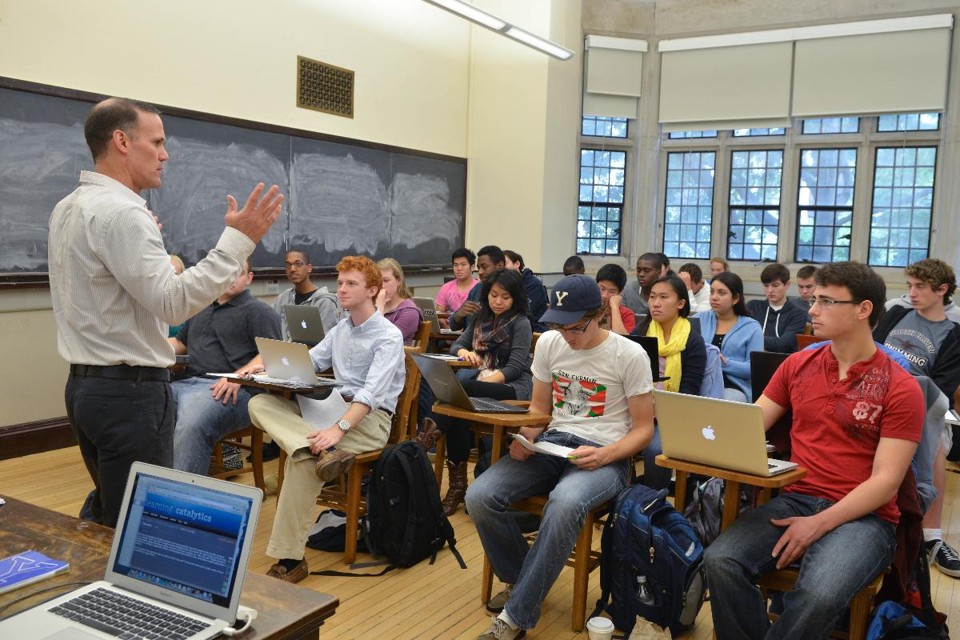 Aula na Universidade de Yale, no estado americano de Massachusetts | Michael MarslandYale University