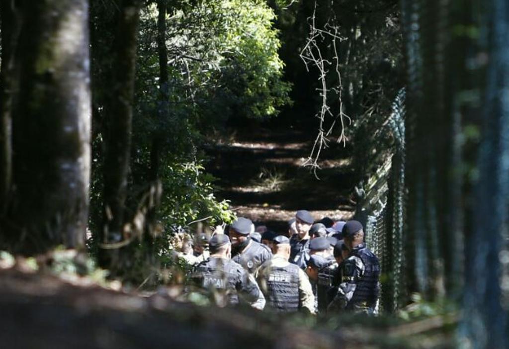 Policiais do Bope que participaram do cerco no matagal ao lado da Bosch. | Aniele Nascimento/Gazeta do Povo