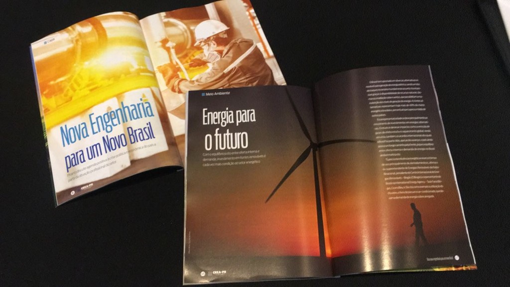 Revista ‘pocket’ do Crea-PR foi distribuída em evento do conselho em Foz do Iguaçu, nos dias 26 e 27 de outubro