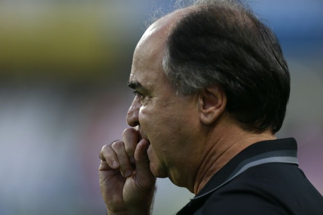 Marcelo Oliveira, técnico do Coritiba, durante o jogo com o Cruzeiro. | /Albari Rosa/Gazeta do Povo