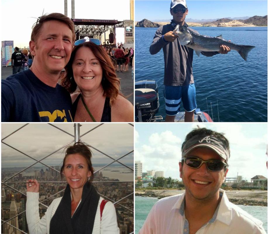 Denise Burditus, Quinton Robis, Neysa Tonks e Sonny Melton são algumas das vítimas do ataque em Las Vegas | Reprodução /