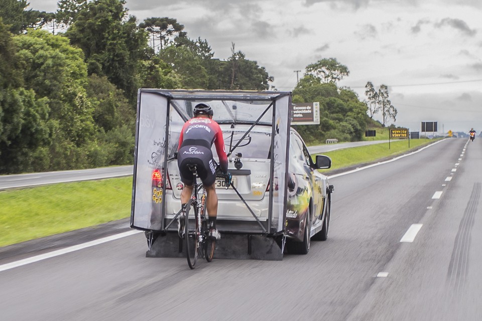 Evandro Portela chegou a 202 km/h na sua bike. | Foto: Eric Steudel/ Divulgação/