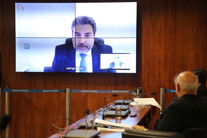Rodrigo Tacla Duran depôs à CPI por videoconferência, da Espanha, onde mora atualmente: ele tem um mandado de prisão contra si. | Fátima Meira/Estadão Conteúdo