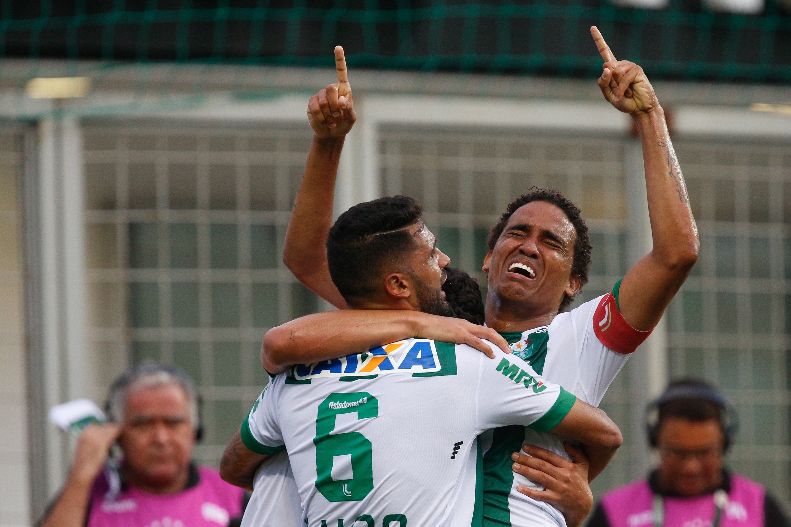 Rafael Lima dedicou o gol e o título para as famílias dos joagdores da Chape que faleceram na queda do avião. | CRISTIANE MATTOS/FUTURA PRESS/ESTADÃO CONTEÚDO/