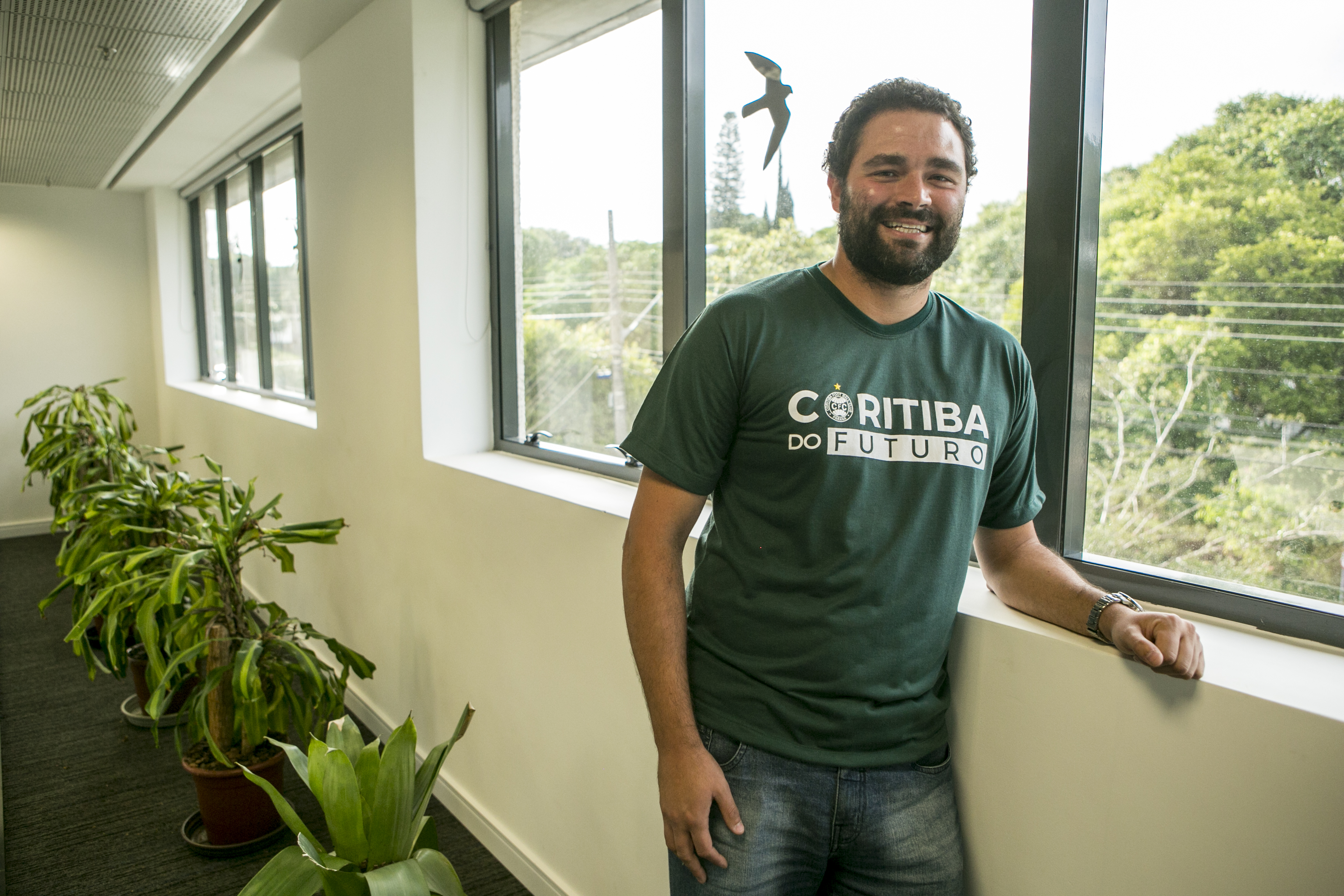 Samir Namur, candidato a presidente do Coritiba, em vista a Gazeta do Povo. | Marcelo Andrade/Gazeta do Povo