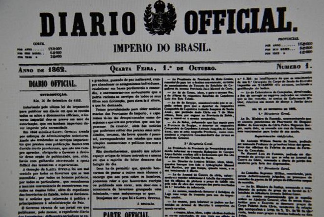 | Reprodução/Imprensa Nacional