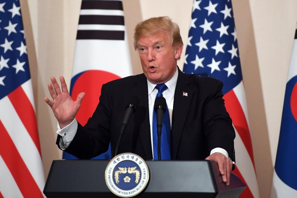 Presidente Donald Trump: seria sensato o regime norte-coreano "fazer a coisa certa" | JUNG YEON-JE/
AFP