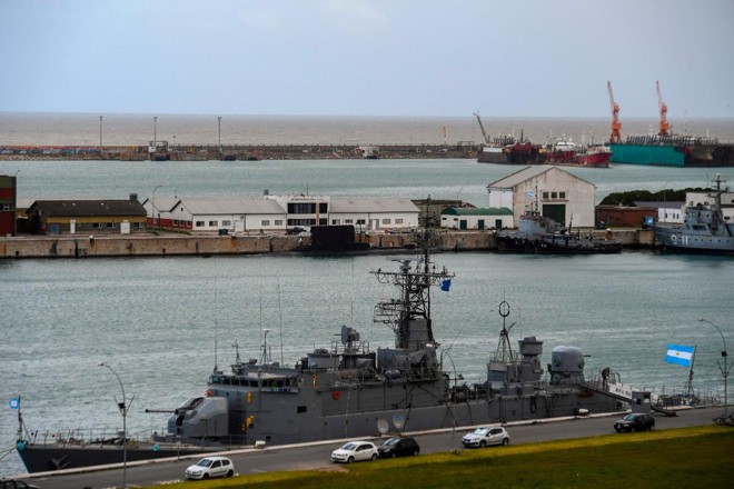 Vista da base naval argentina em Mar del Plata | EITAN ABRAMOVICH/AFP