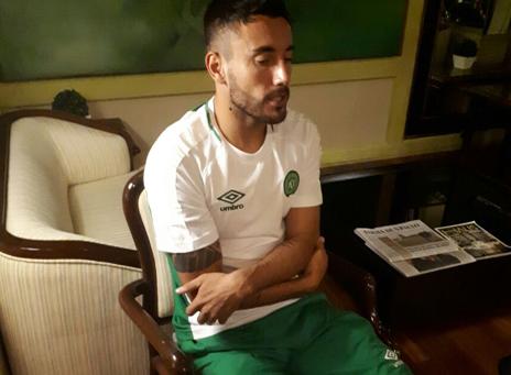 Alan Ruschel em entrevista à Gazeta do Povo. | /Moreno Valério/Gazeta do Povo