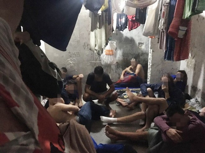 Cela do 11ºDP de Curitiba, durante vistoria realizada na segunda-feira (6) | Divulgação