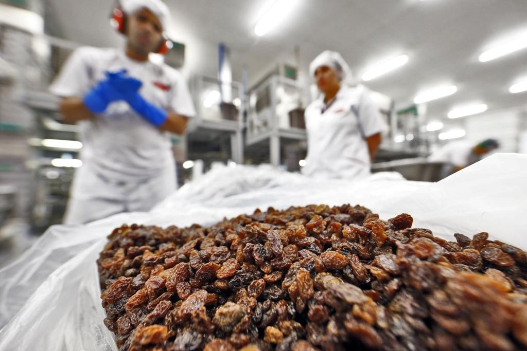 Em 2016, o Brasil importou 27,6 mil toneladas de uvas passas, pagando US$ 42 milhões.