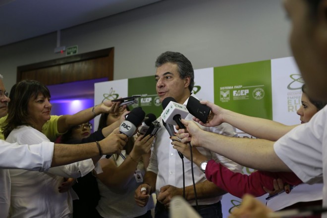 Produtores rurais “são os responsáveis pela economia e geração de emprego do Paraná”, ressalta o governador (PSDB). | Jonathan Campos/Gazeta do Povo