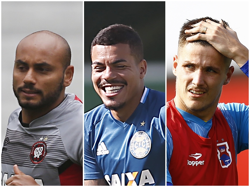 Jonathan, do Atlético, Carleto, do Coritiba, e Maidana, do Paraná: três dos melhores. | /