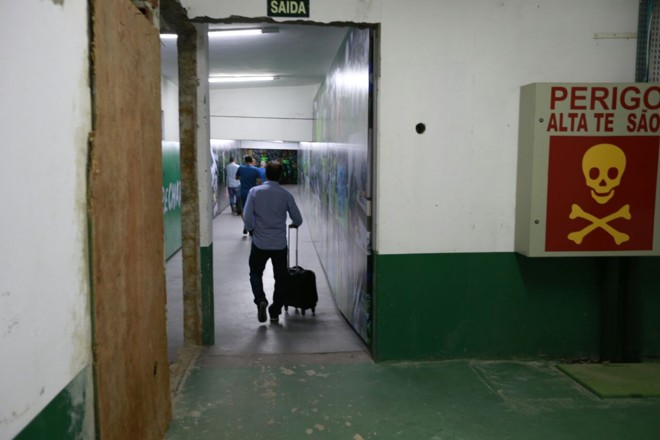 Marcelo Oliveira deixa o vestiário da Arena Condá. | /Marcelo Andrade/Gazeta do Povo