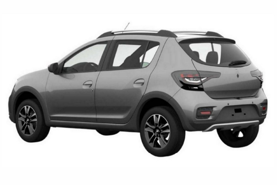 Imagem da versão Stepway renovada, registrada pela Renault no INPI. |