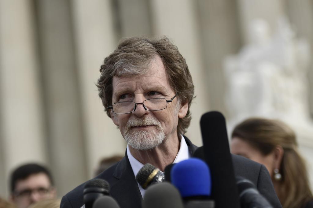 O boleiro Jack Phillips na Suprema Corte nesta terça-feira (05) | BRENDAN SMIALOWSKI / AFP