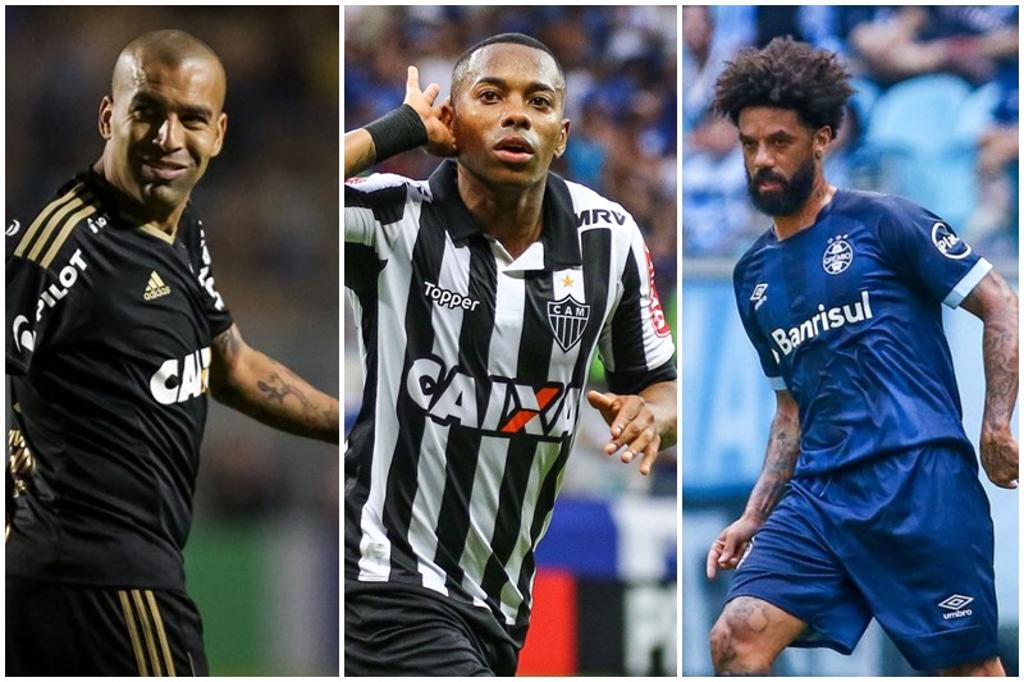 Sheik, Robinho e Cristian: livres no mercado. | /