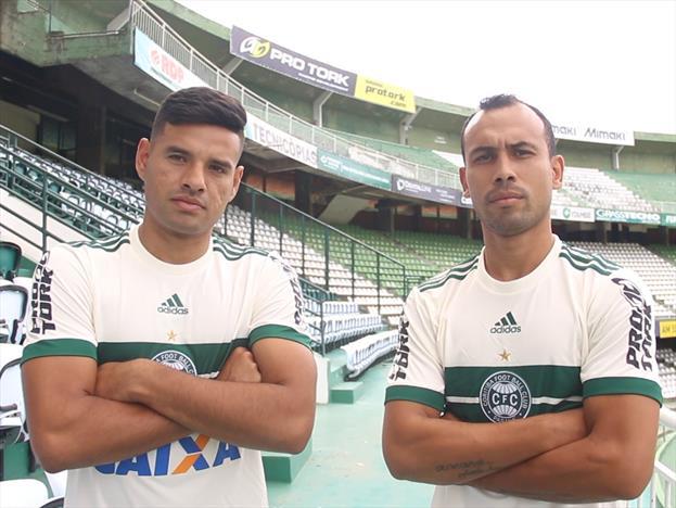 Benítez e Simião: as duas primeiras contratações do Coritiba. | Divulgação/Coritiba/