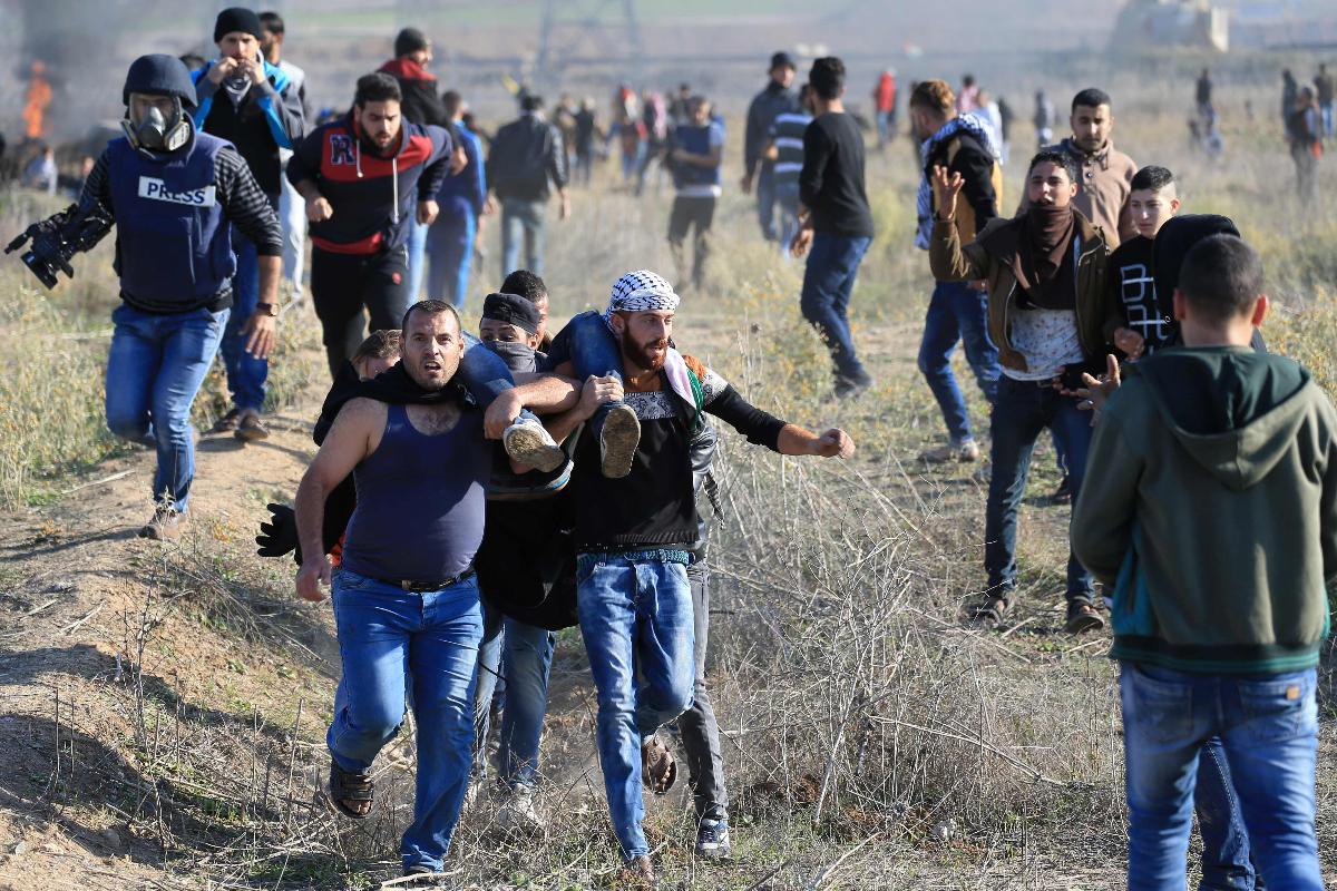 Os incidentes ocorreram perto da fronteira de Gaza com o território israelense | MOHAMMED ABED/AFP