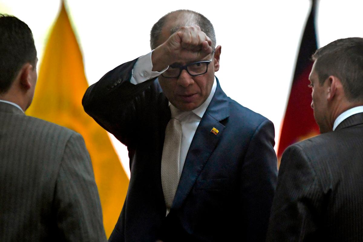 Vice-presidente do Equador, Jorge Glas, na Corte Nacional de Justiça | JUAN RUIZ/AFP