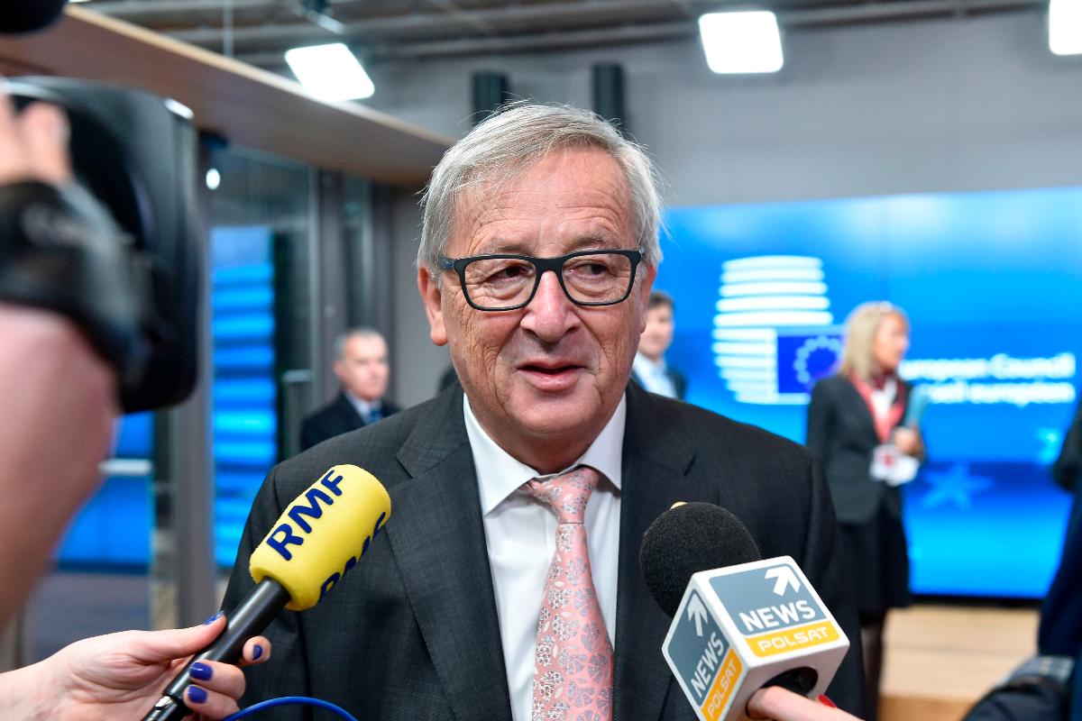 Presidente da Comissão Europeia, Jean-Claude Juncker: segurança na União Europeia é prioridade para 2018 e 2019 | JOHN THYS/AFP