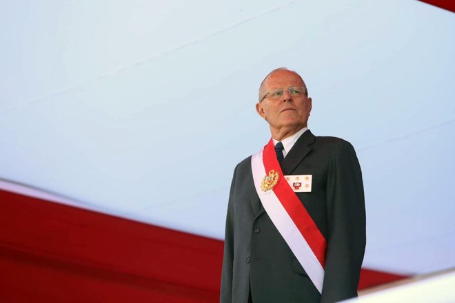 Presidente Pedro Pablo Kuczynski é acusado de receber cerca de US$ 5 milhões em serviços de consultoria à empreiteira Odebrecht entre 2004 e 2013. | HOAFP