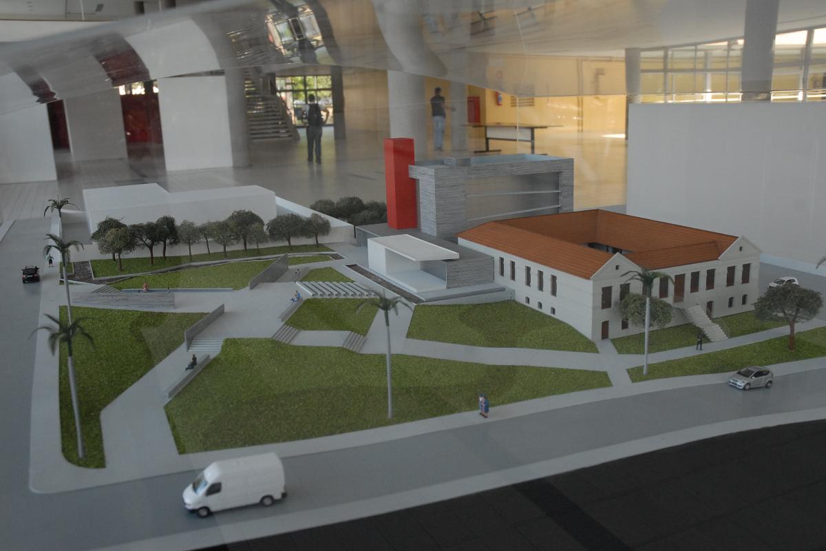 Maquete do Memorial da Anistia: obra nunca concluída | Reprodução / UFMG
